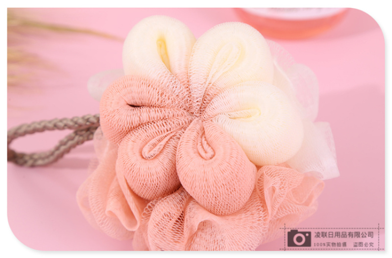 【 Qingzhi 】60g skin-friendly and soft bath scrubber, a perfect tool for scrubbing dust, mud, back, flower bath balls, and bathing for babies and children pic 10