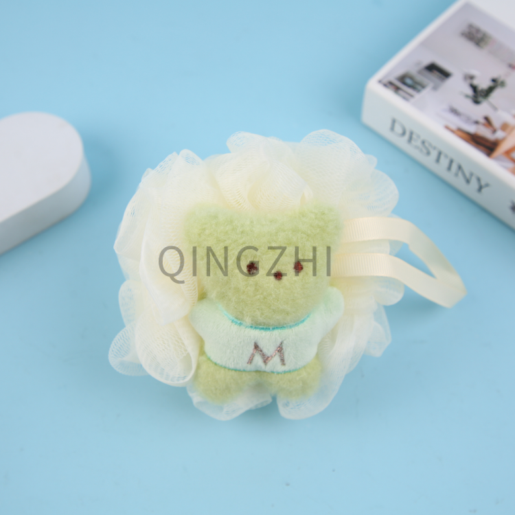 【 Qingzhi 】M Bear Cartoon Bath Balls and Bath Flowers Factory Direct Sales of skin-cleaning, large foaming bath products, children's bath balls Application Scenario