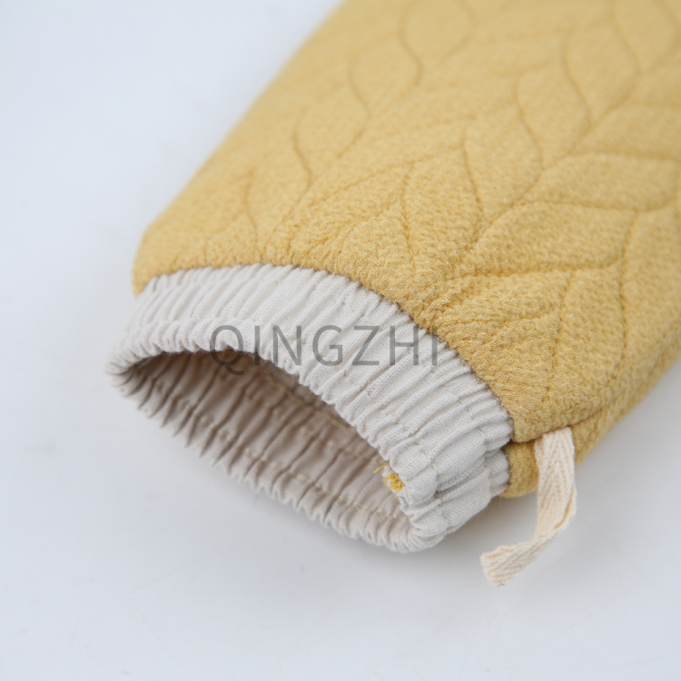 【 Qingzhi 】 Leaf embroidered pattern bath towel, a perfect scrubbing tool for the back, a household powerful back scrubbing bath towel, coarse sand for scrubbing mud Application Scenario