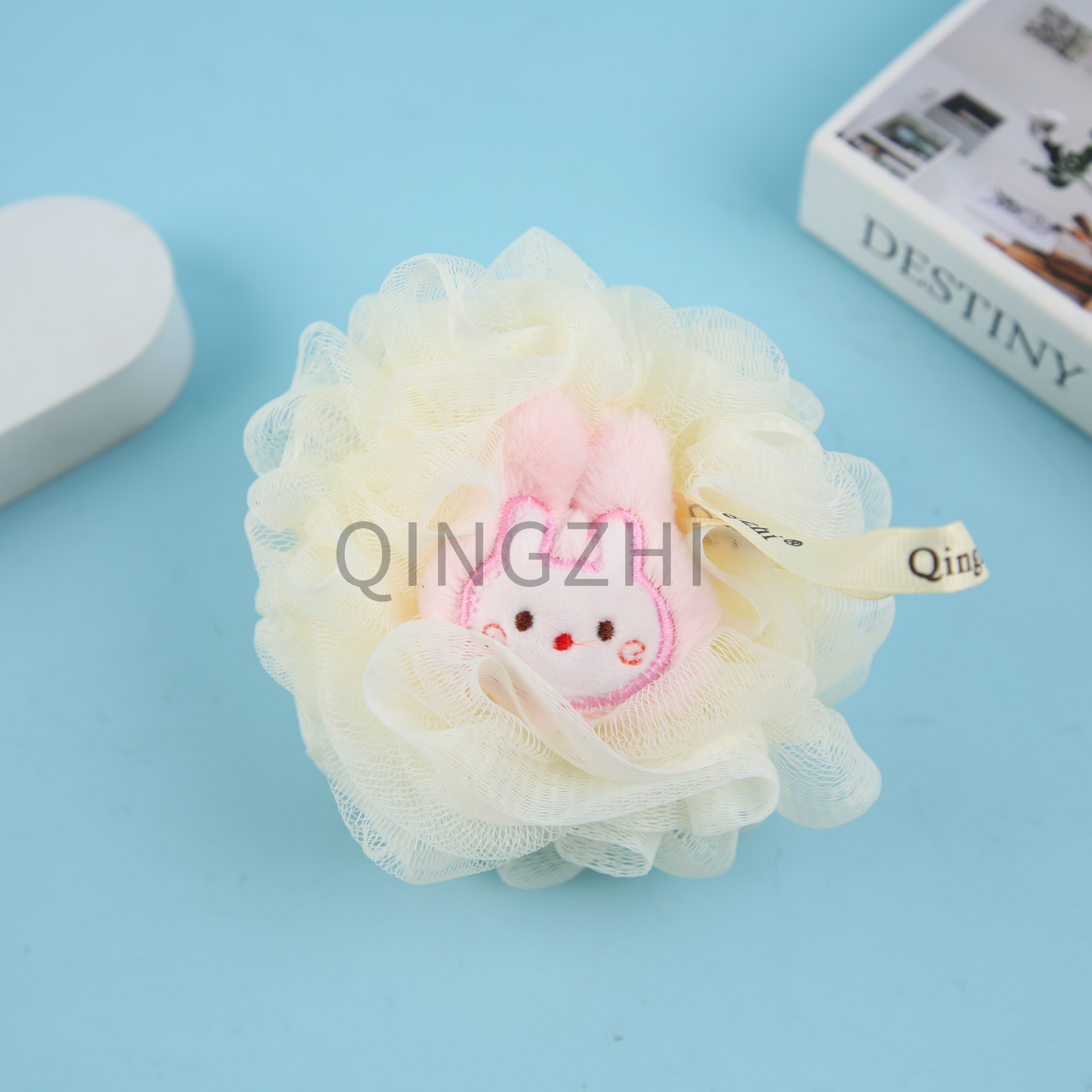【 Qingzhi 】 Rabbit Fur Rabbit Cartoon Bath balls and bath flowers Factory direct sales of large quantities of foaming bath products for cleaning the skin pic 5