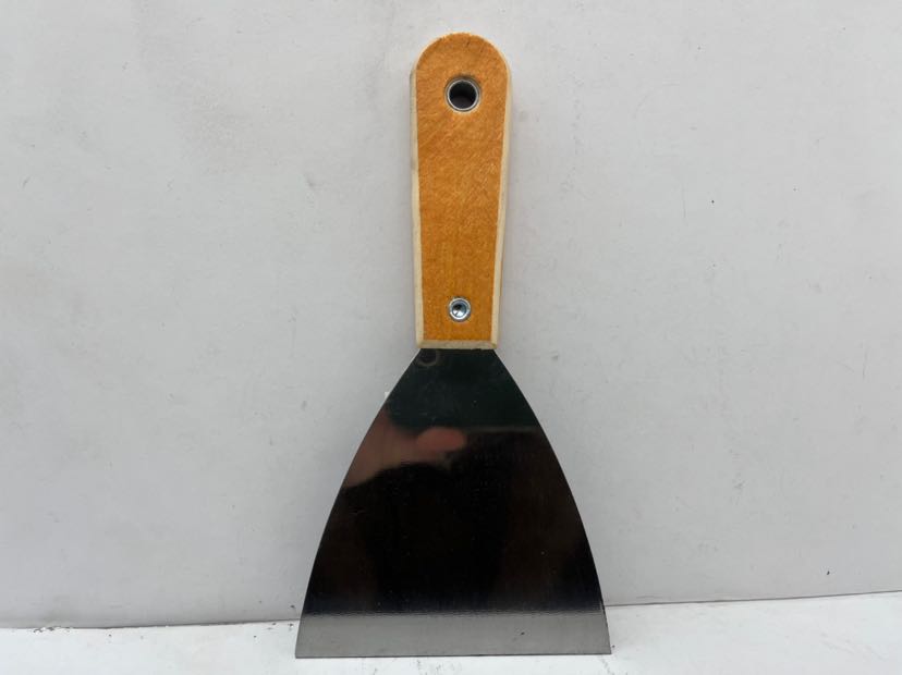 4寸木柄油灰刀 木柄铲刀 建筑手持五金工具 厨具铲刀 清洁工具详情3