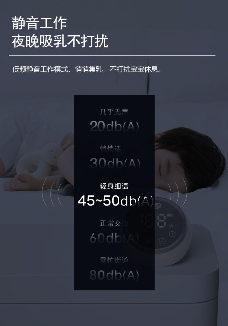 跨境充电款电动全自动吸奶器家用母婴用品母乳收集器breast pump详情7