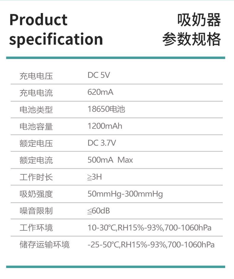 跨境充电款电动全自动吸奶器家用母婴用品母乳收集器breast pump详情12