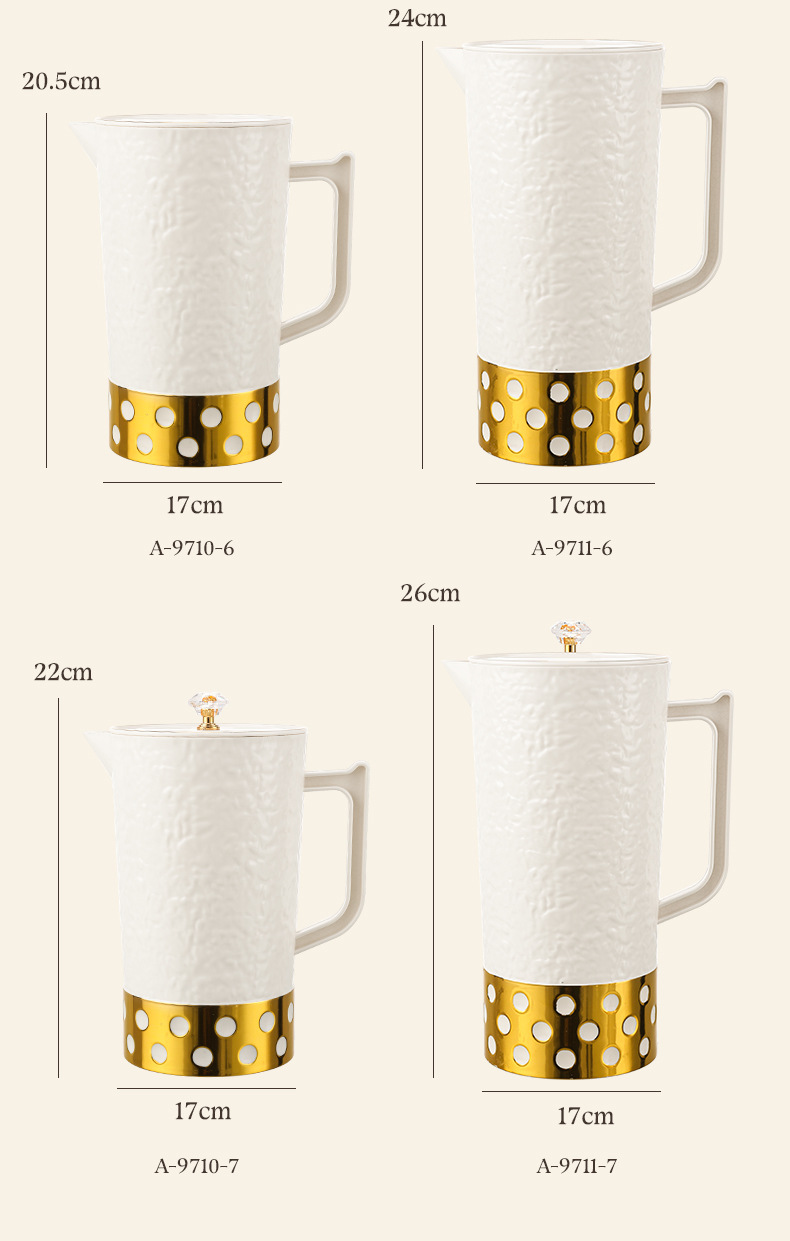 夏季高颜值凉水壶冷水壶家用居家餐饮便携水壶套装水壶果汁壶PET详情14