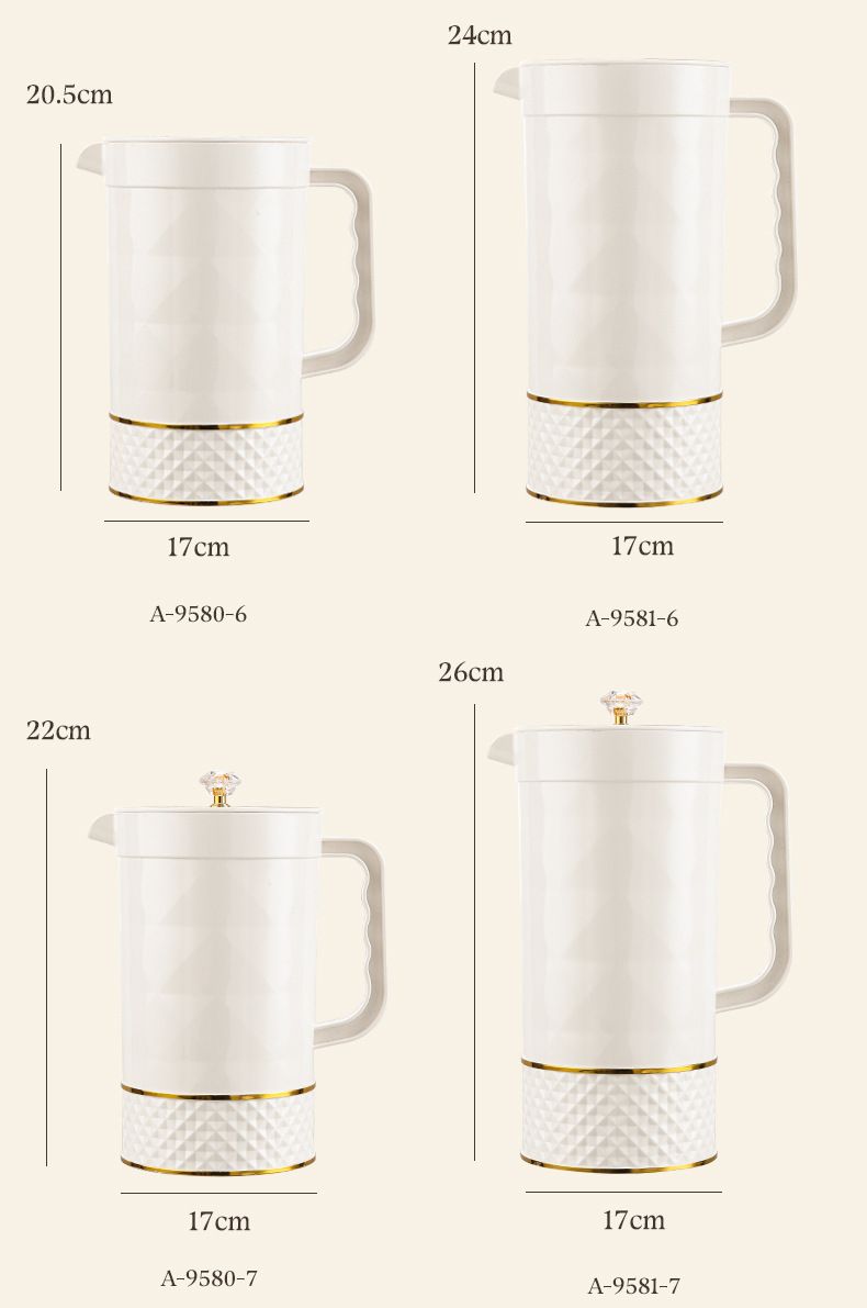 夏季高颜值凉水壶冷水壶家用居家餐饮便携水壶套装水壶果汁壶PET详情13