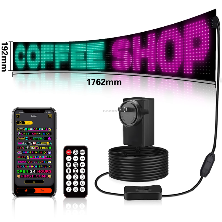 防水LED显示屏 户外弯曲屏 曲面广告牌 贴膜电子牌 携带方便详情图5