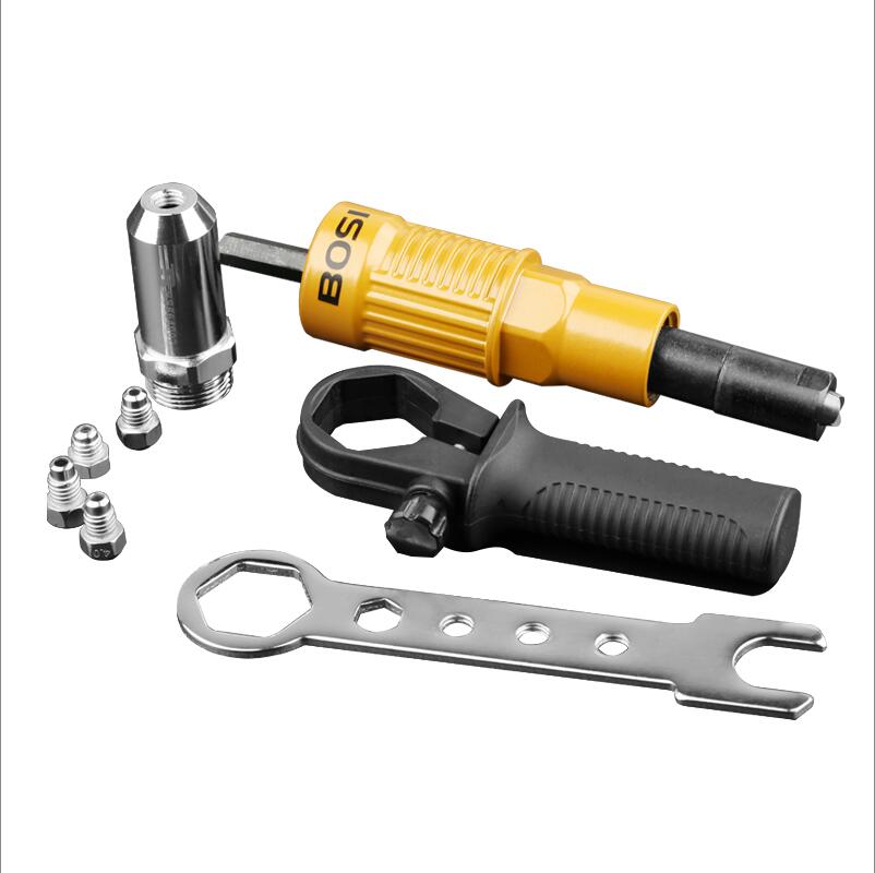 Persian electric riveting gun core pull riveting conversion head, nail snatching pull bolt gun head, willow nail, aluminum alloy nail riveting Latin tool Application Scenario