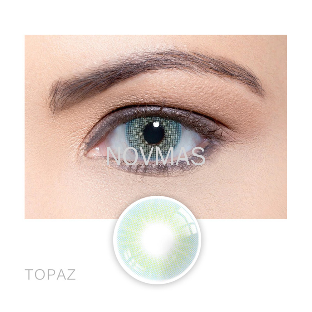 欧美热销14.2毫米浅绿色美瞳隐形眼镜 现货