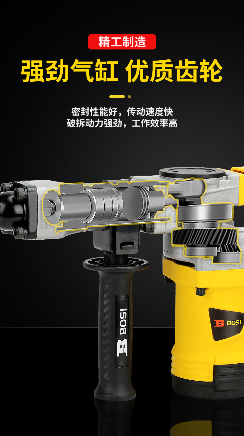 Persian electric pickaxe 95 industrial grade high power 115 single-use 65 for large professional heavy concrete demolition projects pic 5
