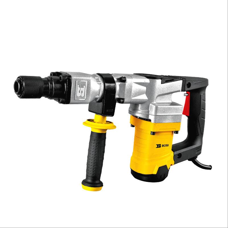 Persian high-power electric pickaxe, industrial-grade for slotting, wall demolition, concrete road construction, heavy-duty 95 electric pickaxe, 65 electric tools Application Scenario