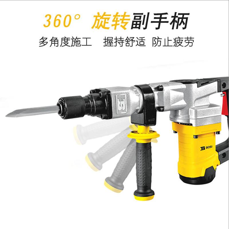 Persian high-power electric pickaxe, industrial-grade for slotting, wall demolition, concrete road construction, heavy-duty 95 electric pickaxe, 65 electric tools details Picture