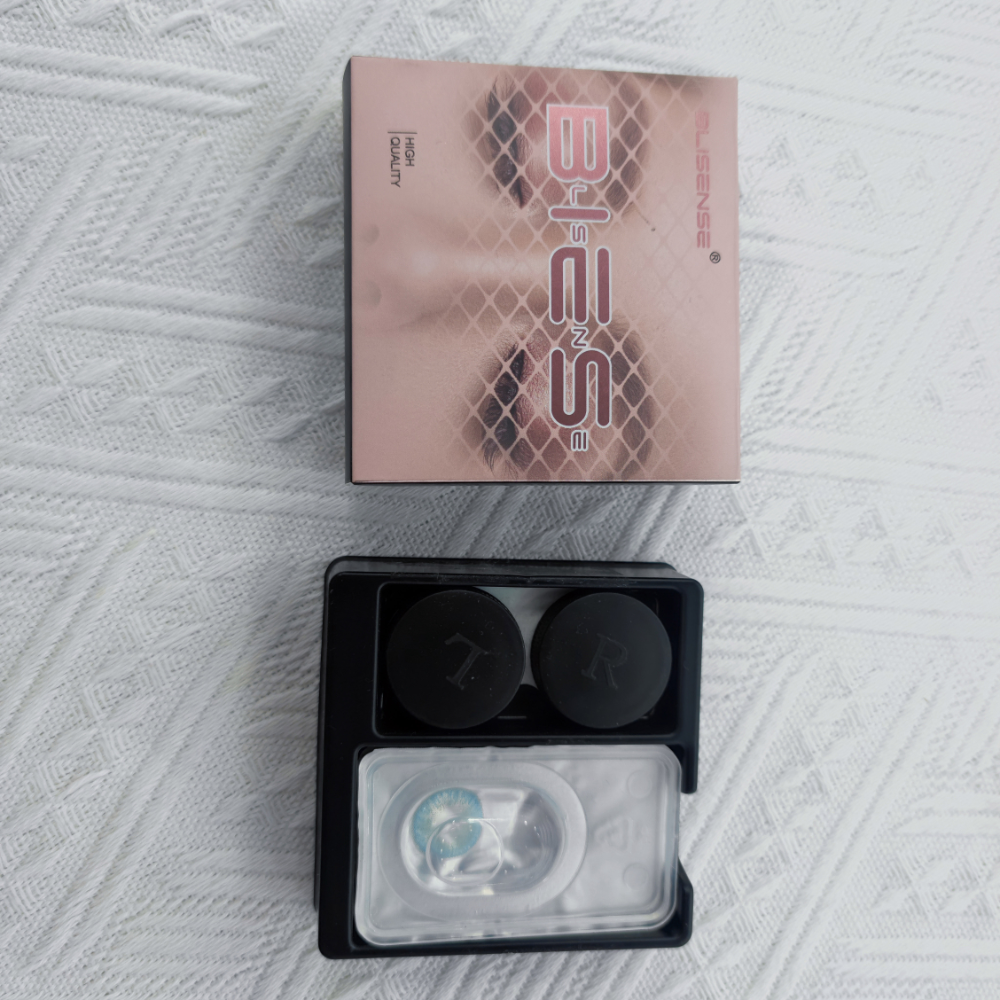 BLISENSE牌高质量蓝色美瞳隐形眼镜小套装 现货充足