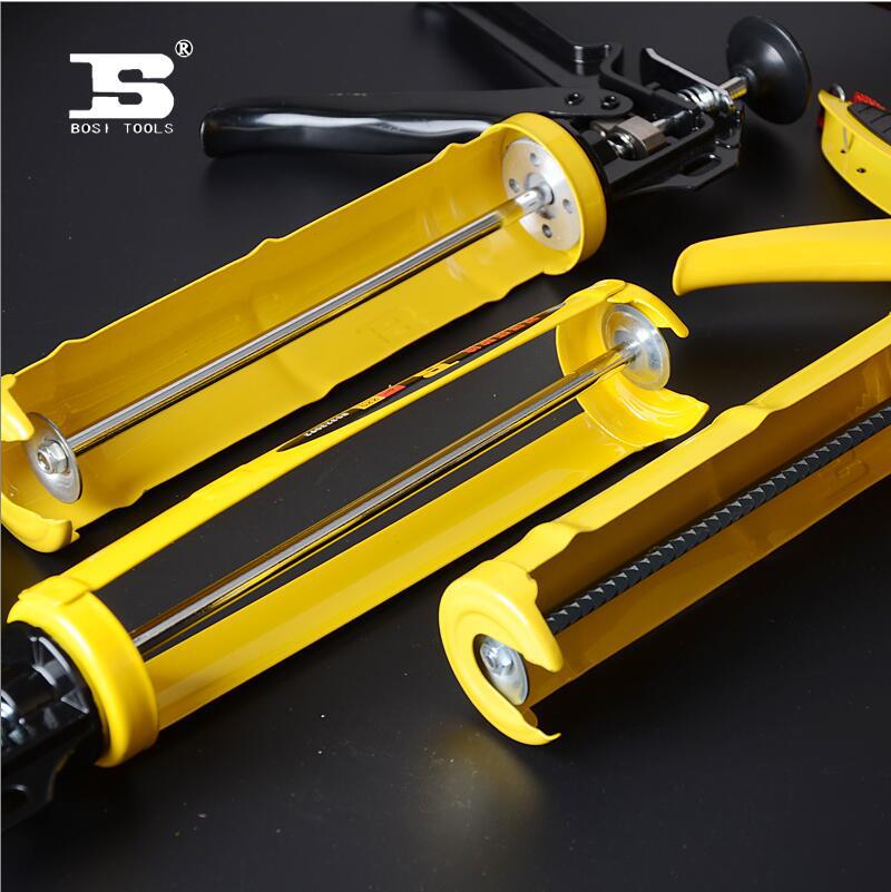 Persian Tools semi-circular glass glue gun, glass glue gun, silicone gun, glass glue gun, glue gun, glue injection gun Specification image