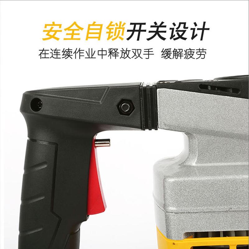 Persian high-power electric pickaxe, industrial-grade for slotting, wall demolition, concrete road construction, heavy-duty 95 electric pickaxe, 65 electric tools