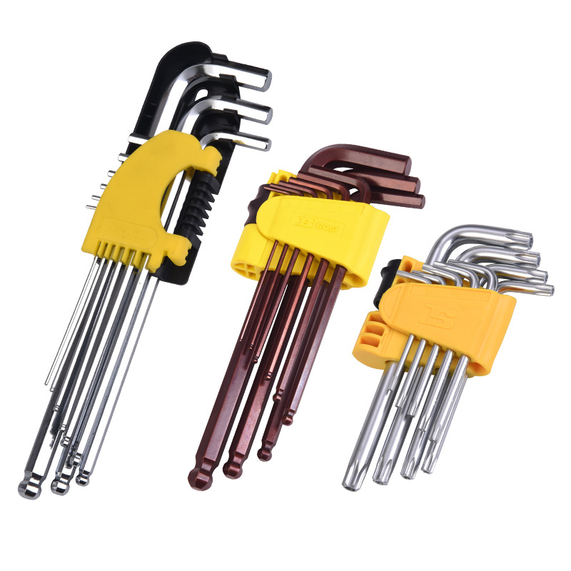 Persian hex socket wrench set, nine-piece set, metric extended ball head single box hex socket wrench Application Scenario