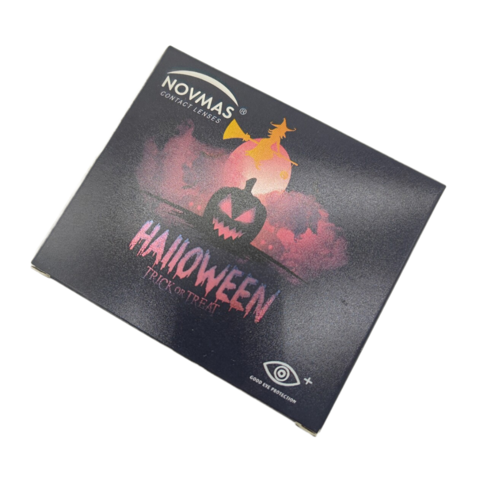 美瞳白底实物图