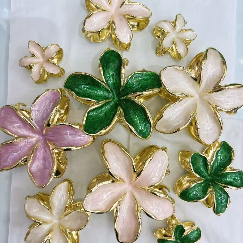 画油鸡蛋花抓夹 外贸热销款跨境新款滴油鸡蛋花发抓