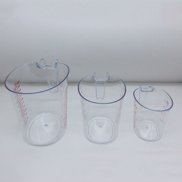 厂家直销装折叠量杯 厨房烘焙计量杯套装 硅胶透明塑料量杯详情3
