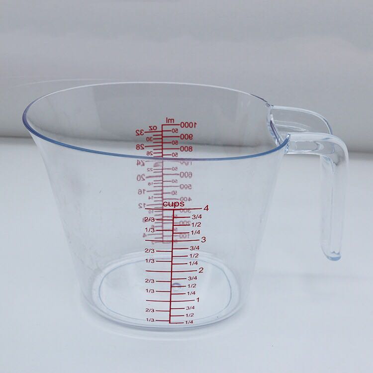 厂家直销装折叠量杯 厨房烘焙计量杯套装 硅胶透明塑料量杯详情4