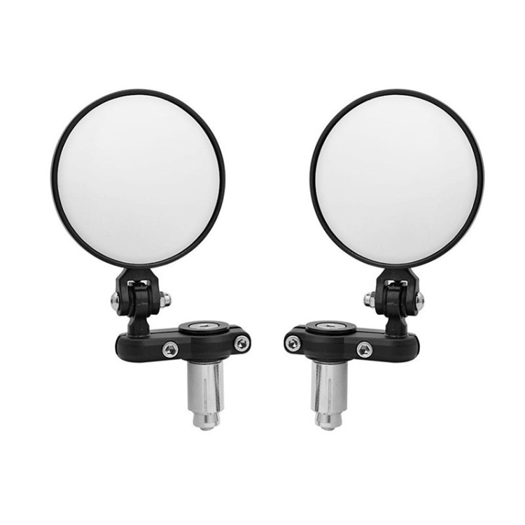 240904 Flat circular motorcycle handlebars plug the rearview mirror, folding bicycle rearview mirror, bicycle handlebars block the rearview mirror Application Scenario