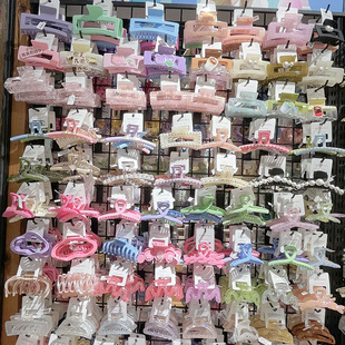 蝴蝶结简约发夹大号盘发抓夹女后脑勺头发夹子气质鲨鱼夹发抓韩式详情11