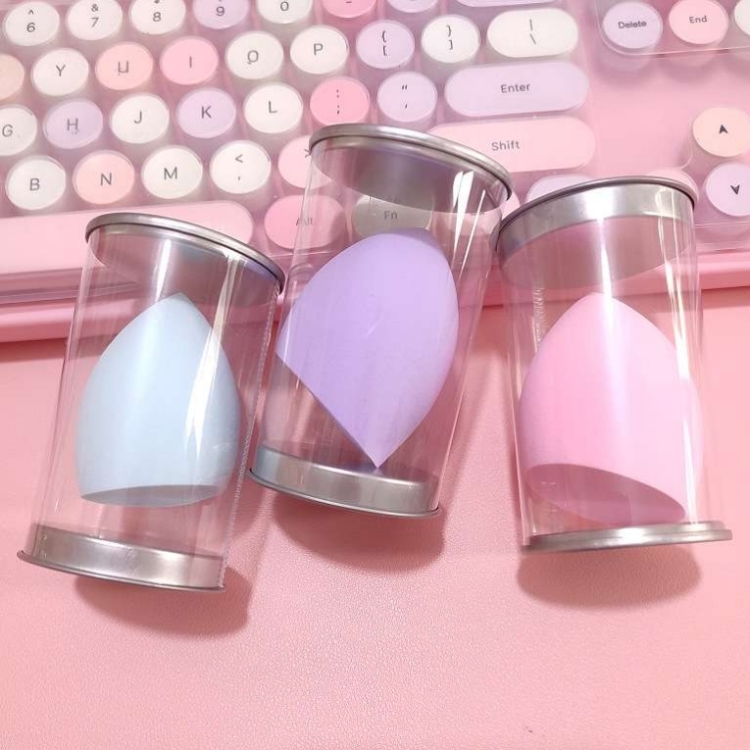 Tinplate box beauty egg sponge powder puff, makeup special makeup foundation, BB cream, dry and wet dual-purpose makeup egg details Picture