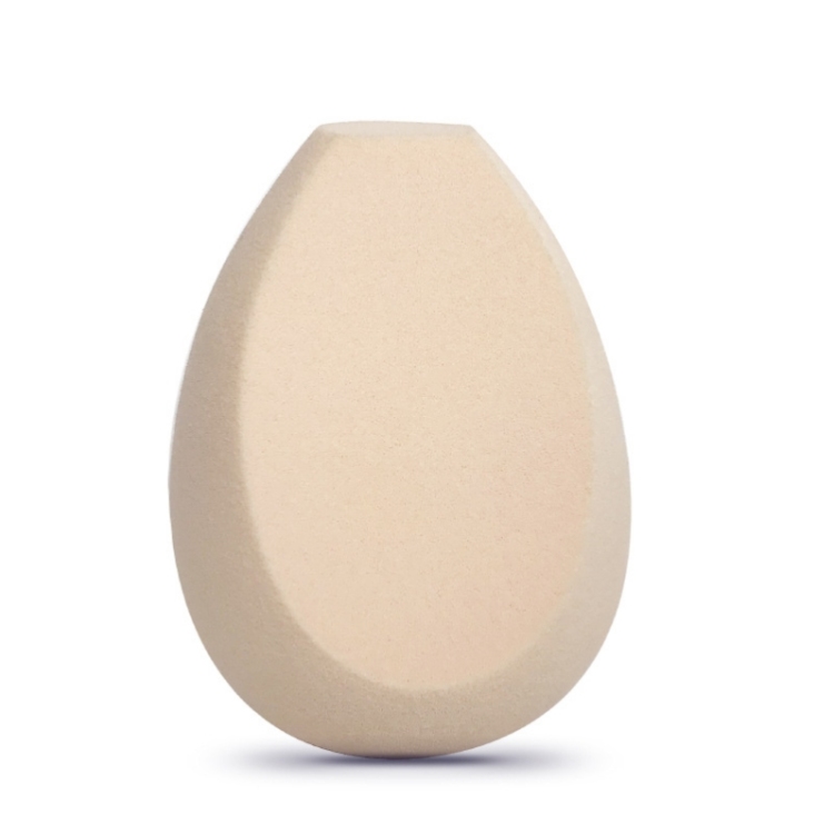 Factory wholesale non-latex rocket-head olive diagonally cut in two pieces powder puffs, irregular-shaped dry and wet dual-purpose beauty eggs Item Picture