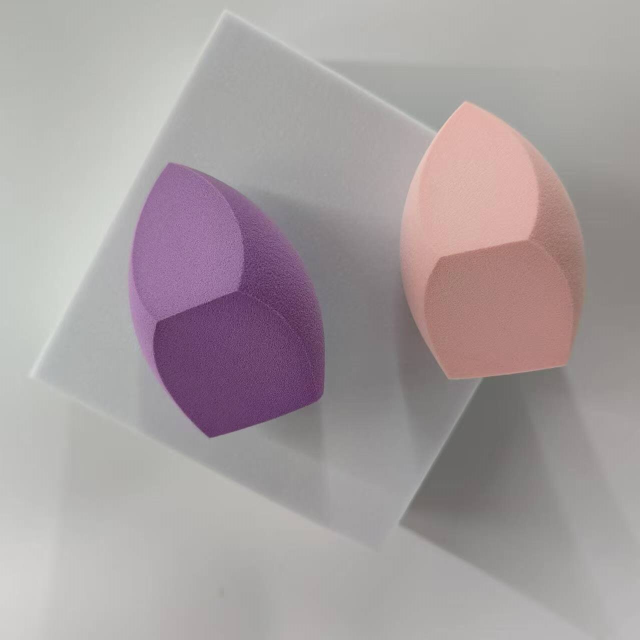 New non-latex three-cut powder puff, soft and skin-friendly beauty tool, individually packaged beauty egg, irregular-shaped powder puff pic 1