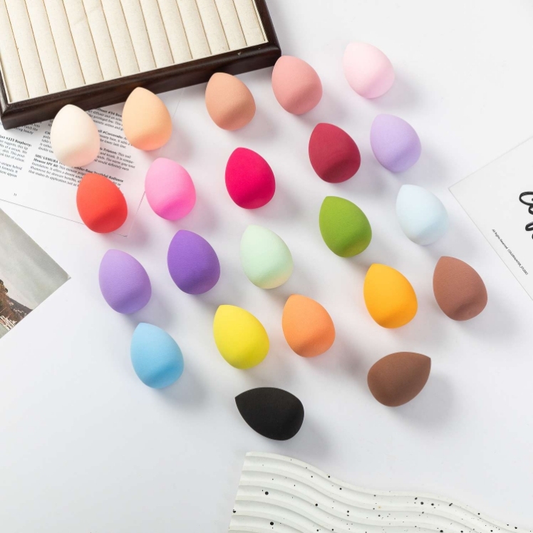 Tinplate box beauty egg sponge powder puff, makeup special makeup foundation, BB cream, dry and wet dual-purpose makeup egg Specification image