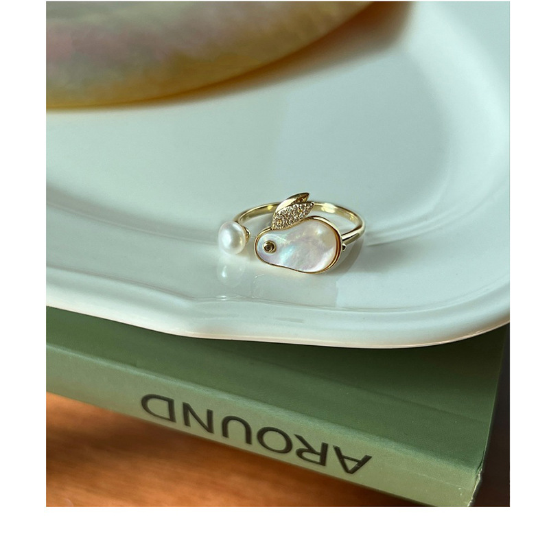 New Chinese-style rabbit oil-dripping open ring, niche and unique index finger ring, fashionable and versatile, high-end ring wholesale for women pic 14