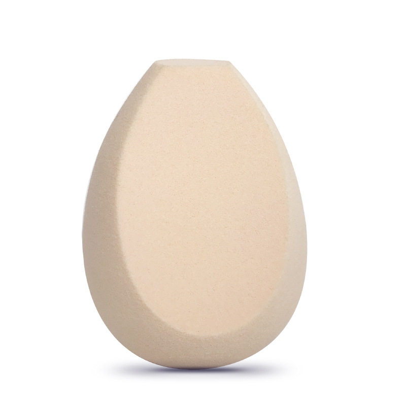 Factory wholesale non-latex rocket-head olive diagonally cut in two pieces powder puffs, irregular-shaped dry and wet dual-purpose beauty eggs pic 6