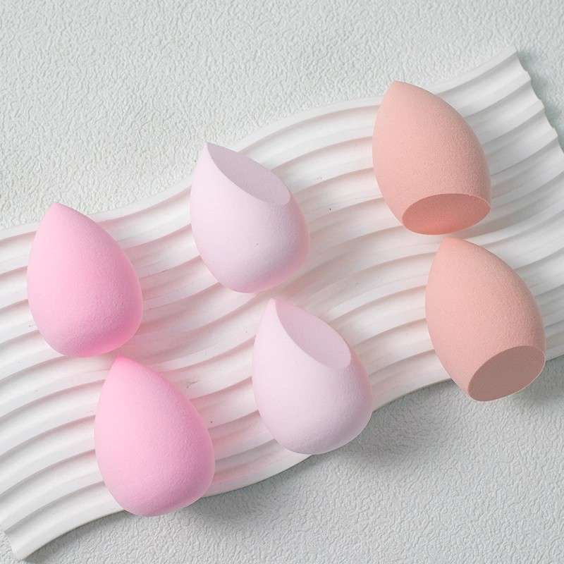The foreign trade water drop diagonal cut beauty egg is super soft and does not absorb powder. It can be used for both dry and wet makeup. The packaging of the makeup egg can be customized pic 7