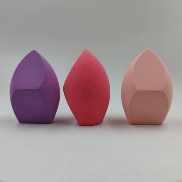 New non-latex three-cut powder puff, soft and skin-friendly beauty tool, individually packaged beauty egg, irregular-shaped powder puff