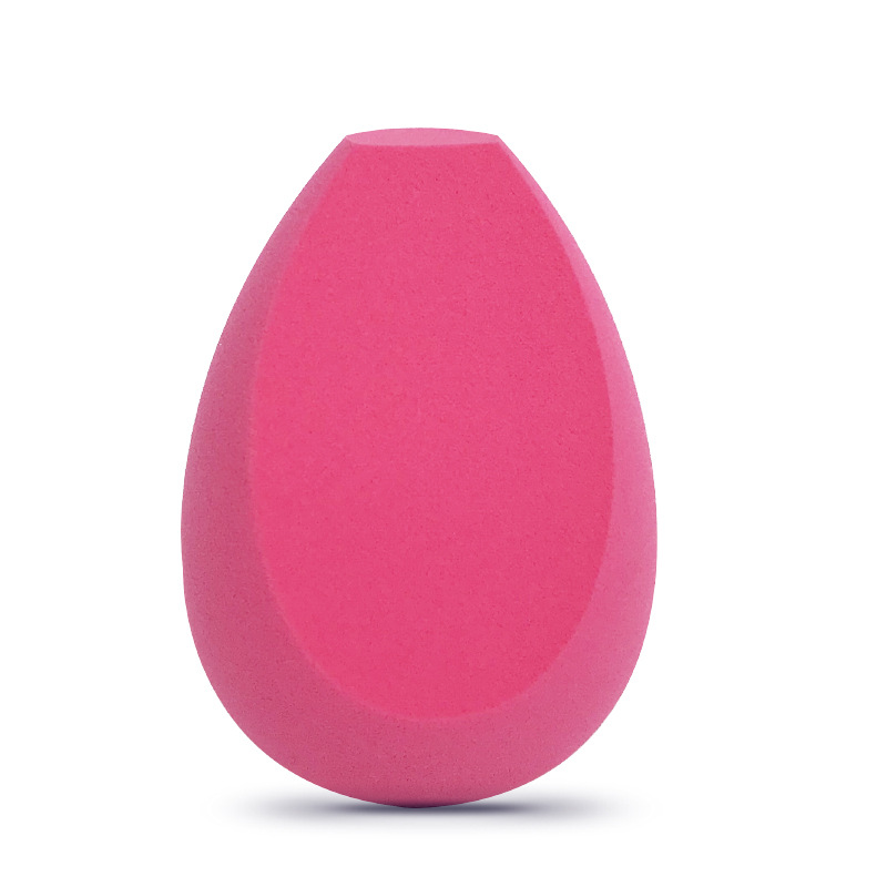 Factory wholesale non-latex rocket-head olive diagonally cut in two pieces powder puffs, irregular-shaped dry and wet dual-purpose beauty eggs pic 7