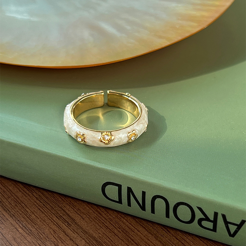 New Chinese-style rabbit oil-dripping open ring, niche and unique index finger ring, fashionable and versatile, high-end ring wholesale for women Item Picture