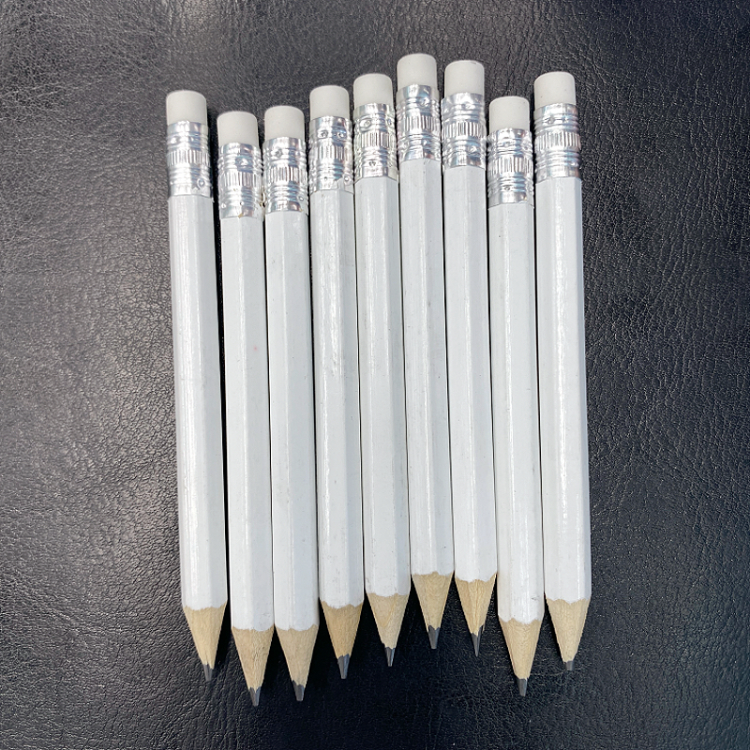 Cross-border factory wholesale golf short pencils, student and children practice writing pencils, eraser pencils, customized foreign trade Item Picture