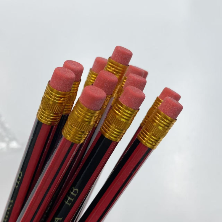 Wholesale and customized red and black rod coated pencils, wooden pencils, student writing pencils, eraser tip pencils from the manufacturer Application Scenario