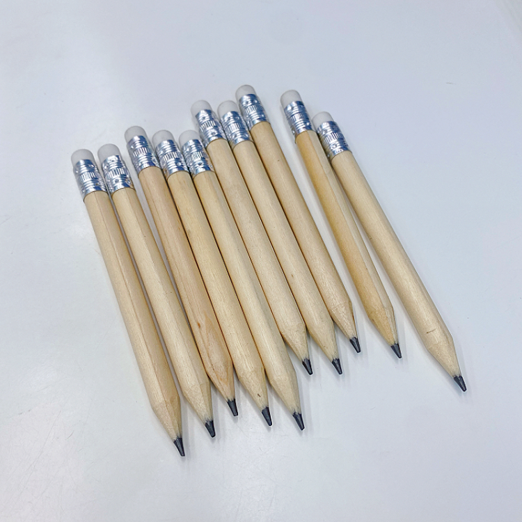Cross-border factory wholesale golf short pencils, student and children practice writing pencils, eraser pencils, customized foreign trade Specification drawing