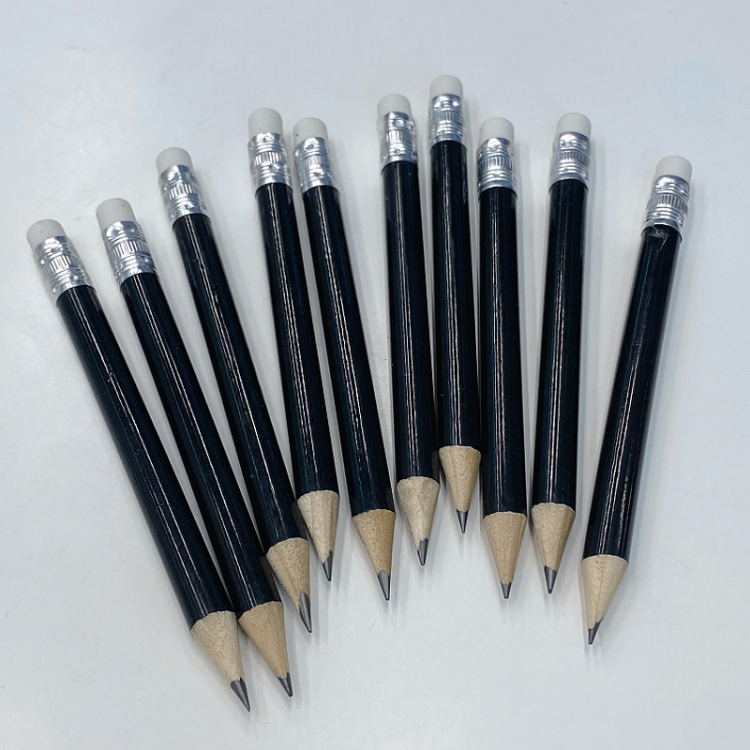 Cross-border factory wholesale golf short pencils, student and children practice writing pencils, eraser pencils, customized foreign trade details Picture