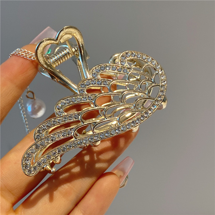 新款几何发饰抓夹镶钻满钻简约时尚金属抓夹发饰发夹