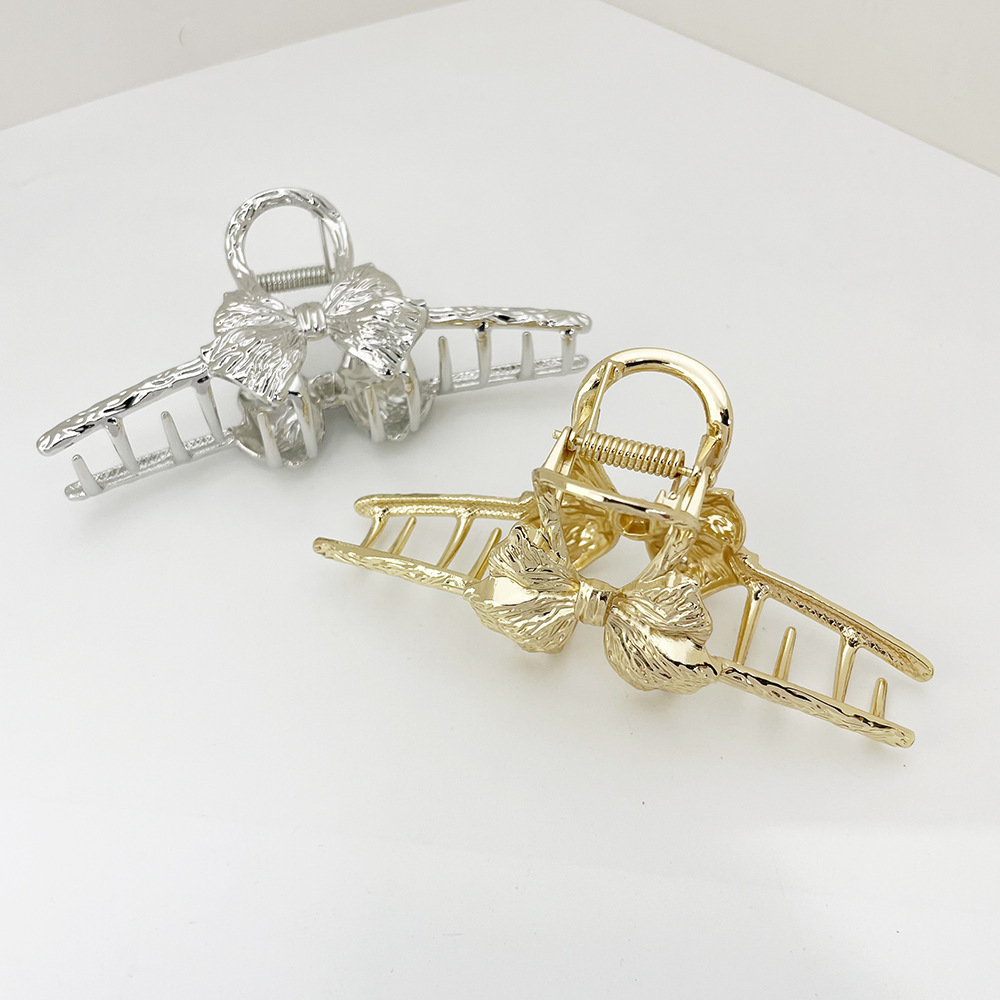 欧美风大号抓夹盘发合金鲨鱼夹女蝴蝶结发夹义乌工厂详情7