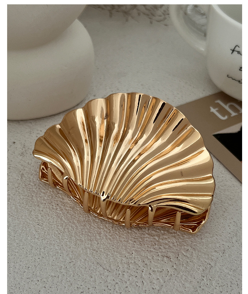 欧美跨境头饰批发大号贝壳发夹合金抓夹ins发抓详情7