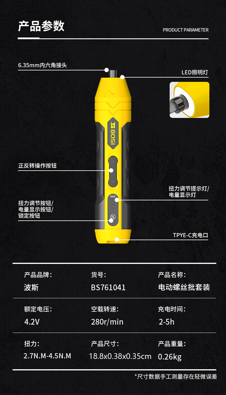 Persian electric screwdriver rechargeable small household lithium battery screwdriver multi-functional set electric screwdriver pic 12