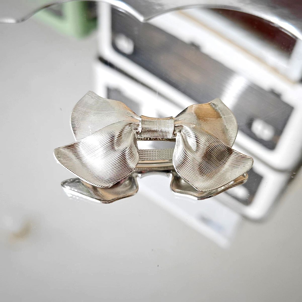 新款蝴蝶结发夹合金弹簧夹马尾夹hairclip跨境头饰发饰详情3