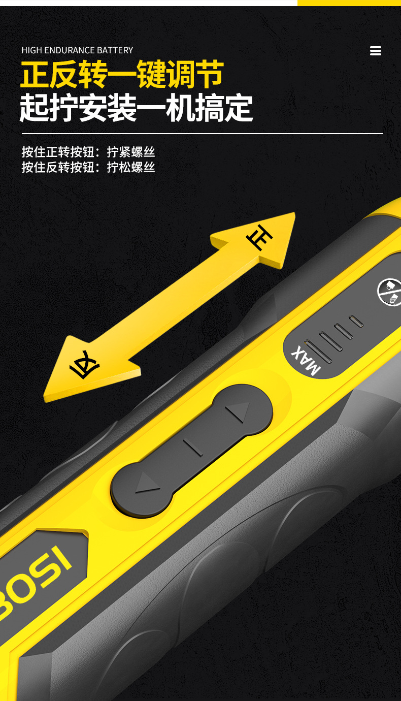 Persian electric screwdriver rechargeable small household lithium battery screwdriver multi-functional set electric screwdriver pic 9