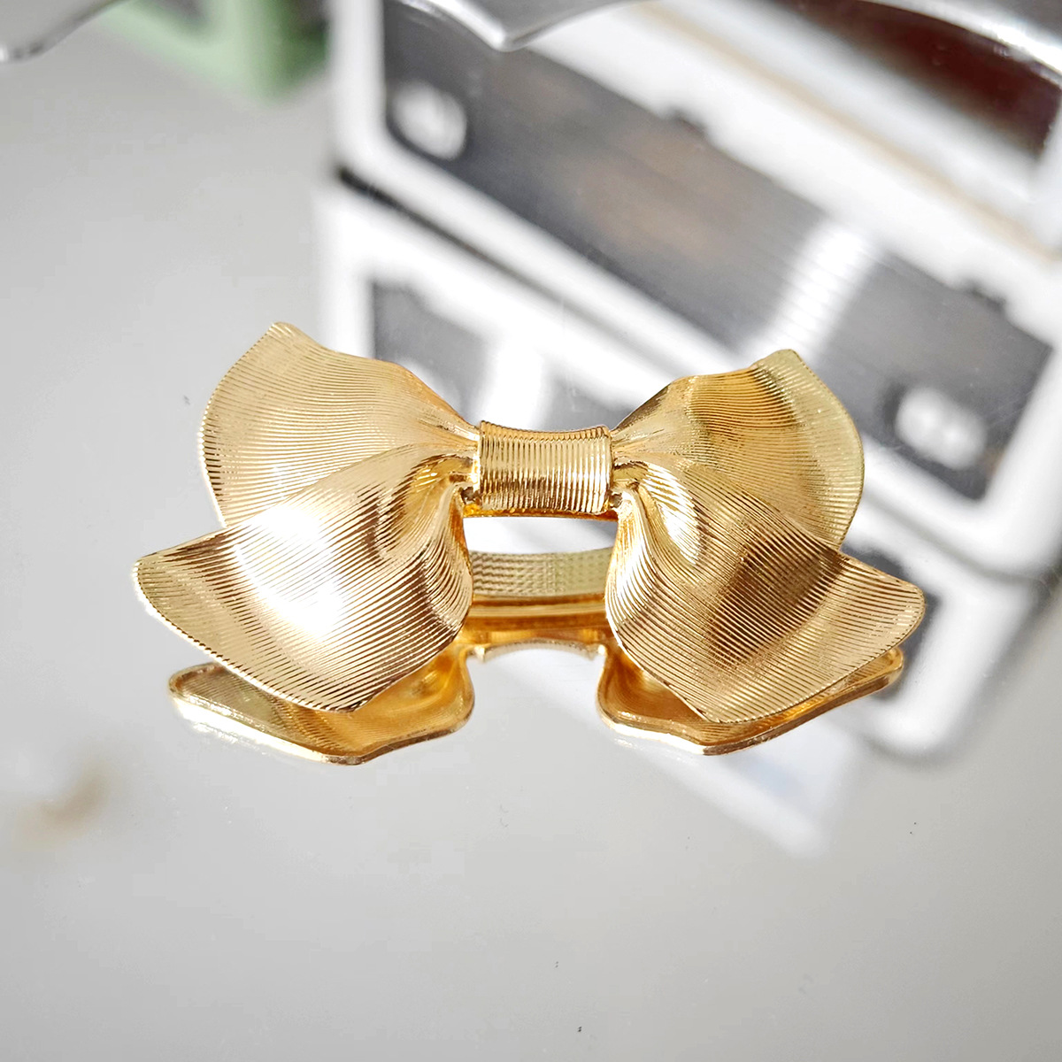 新款蝴蝶结发夹合金弹簧夹马尾夹hairclip跨境头饰发饰详情4