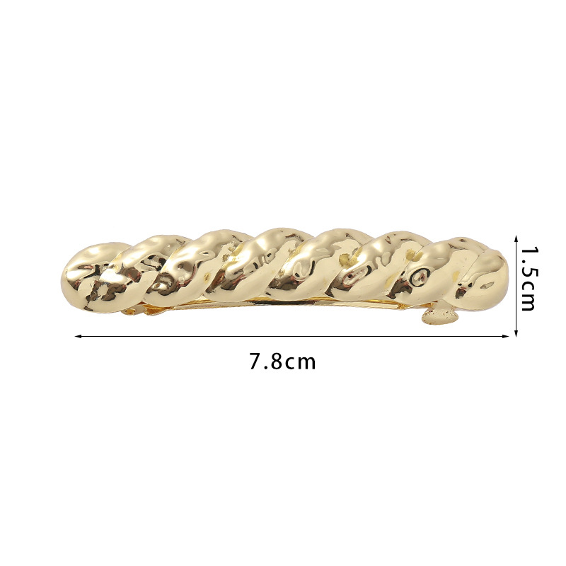 现货新款合金发夹欧美风弹簧夹厂家批发hairclip详情3