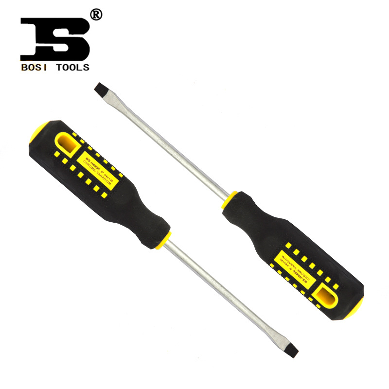 Persian Hardware Tools TPR square handle screwdriver, single screwdriver with magnetic short handle, 38mmBS-H6833