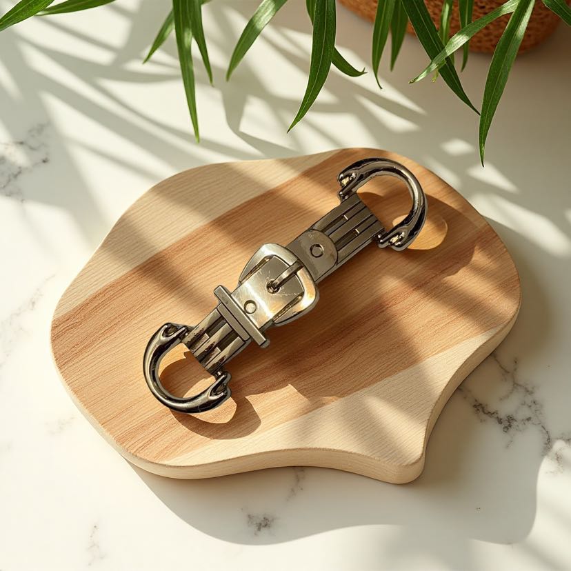 厂家定制单鞋金属鞋扣链条金色金体鞋花扣凉鞋洞洞鞋乐福鞋靴子详情11