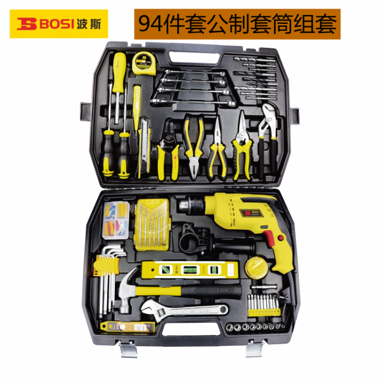Persian Tools 94-piece set metric sleeve set 1/4 1/2 series machine repair set Auto repair set genuine product Specification image